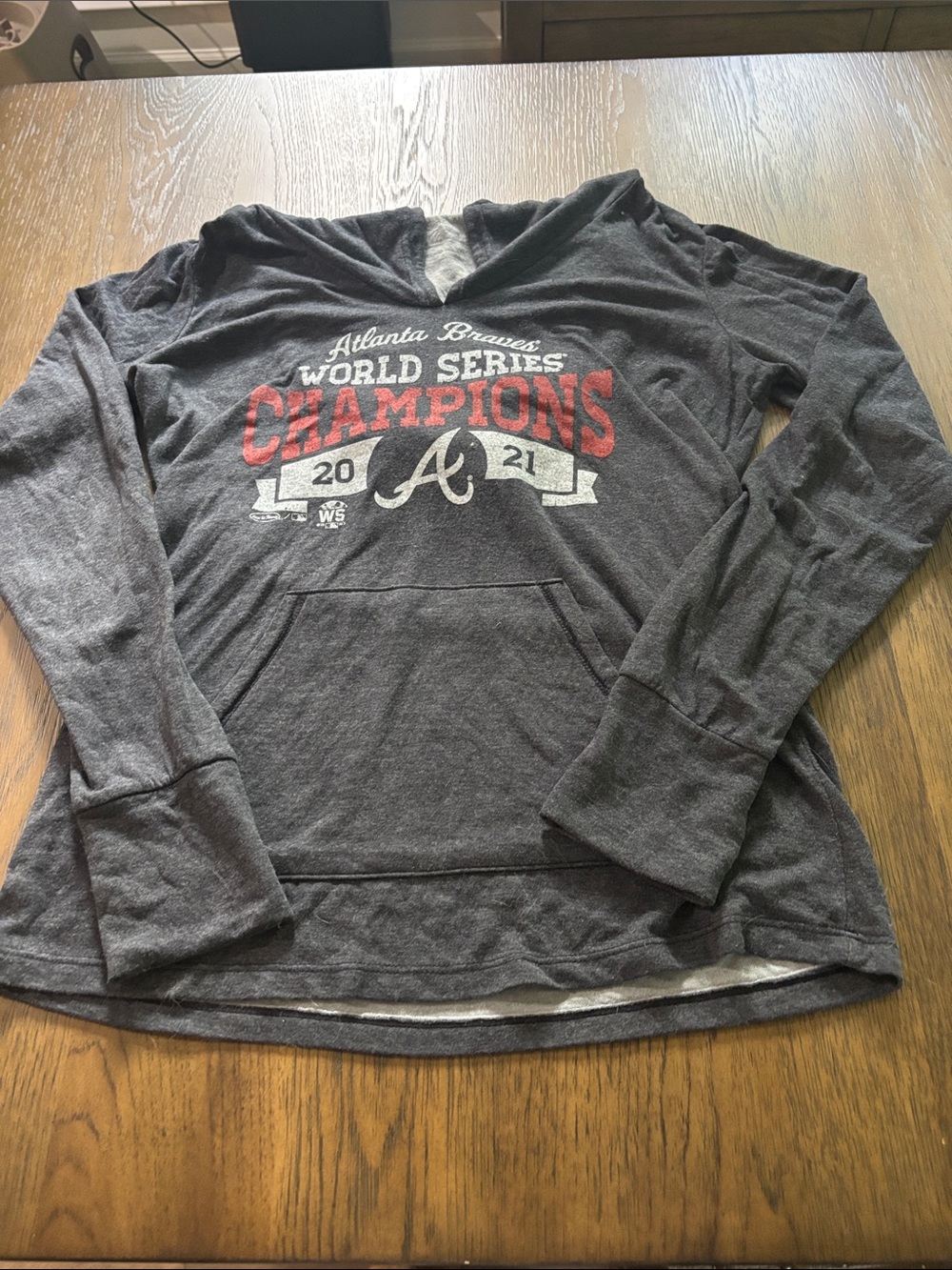 Majestic Atlanta Braves 'World Series Champions' Gray Hoodie